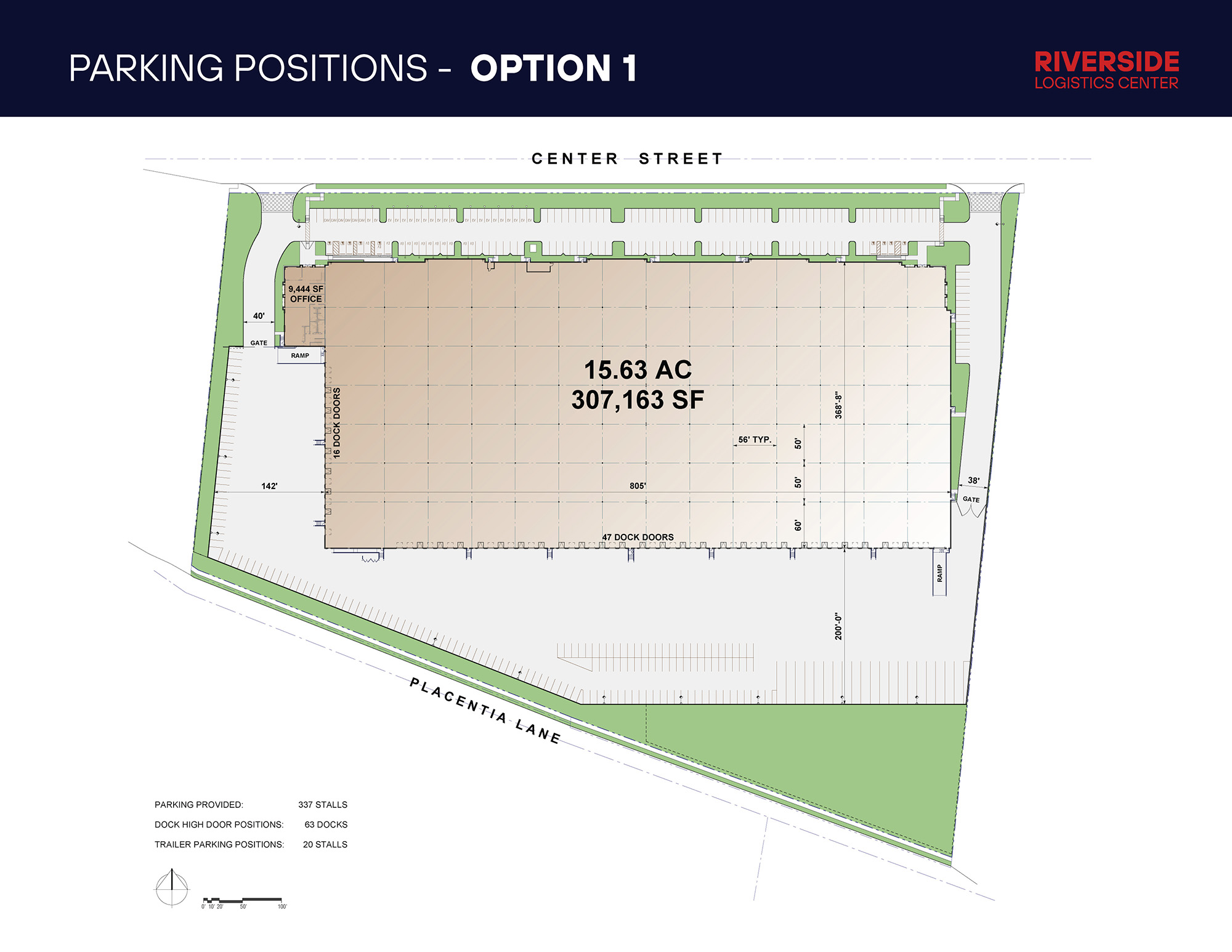Riverside Logistics Center Parking Positions Option 1