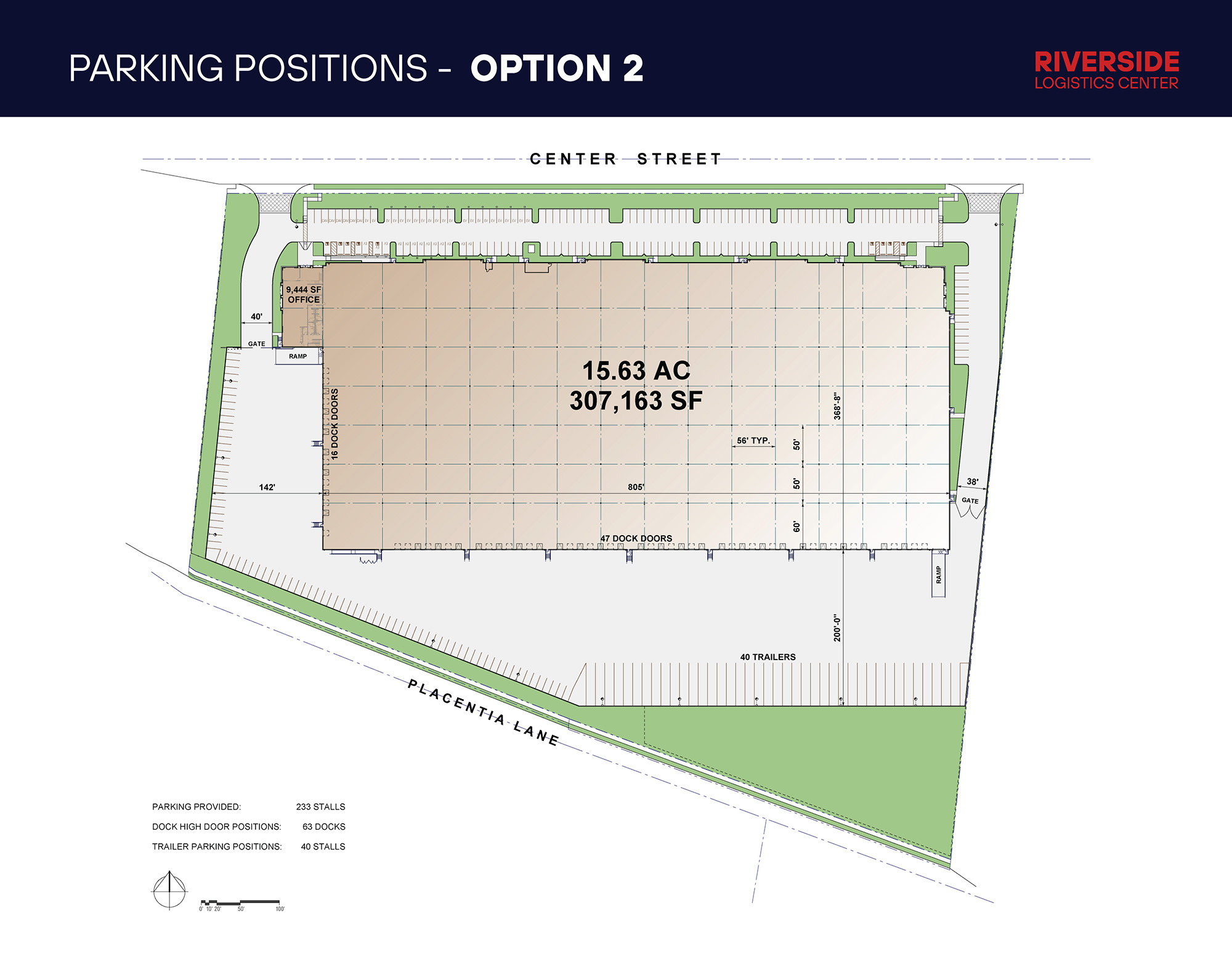 Riverside Logistics Center Parking Positions Option 2