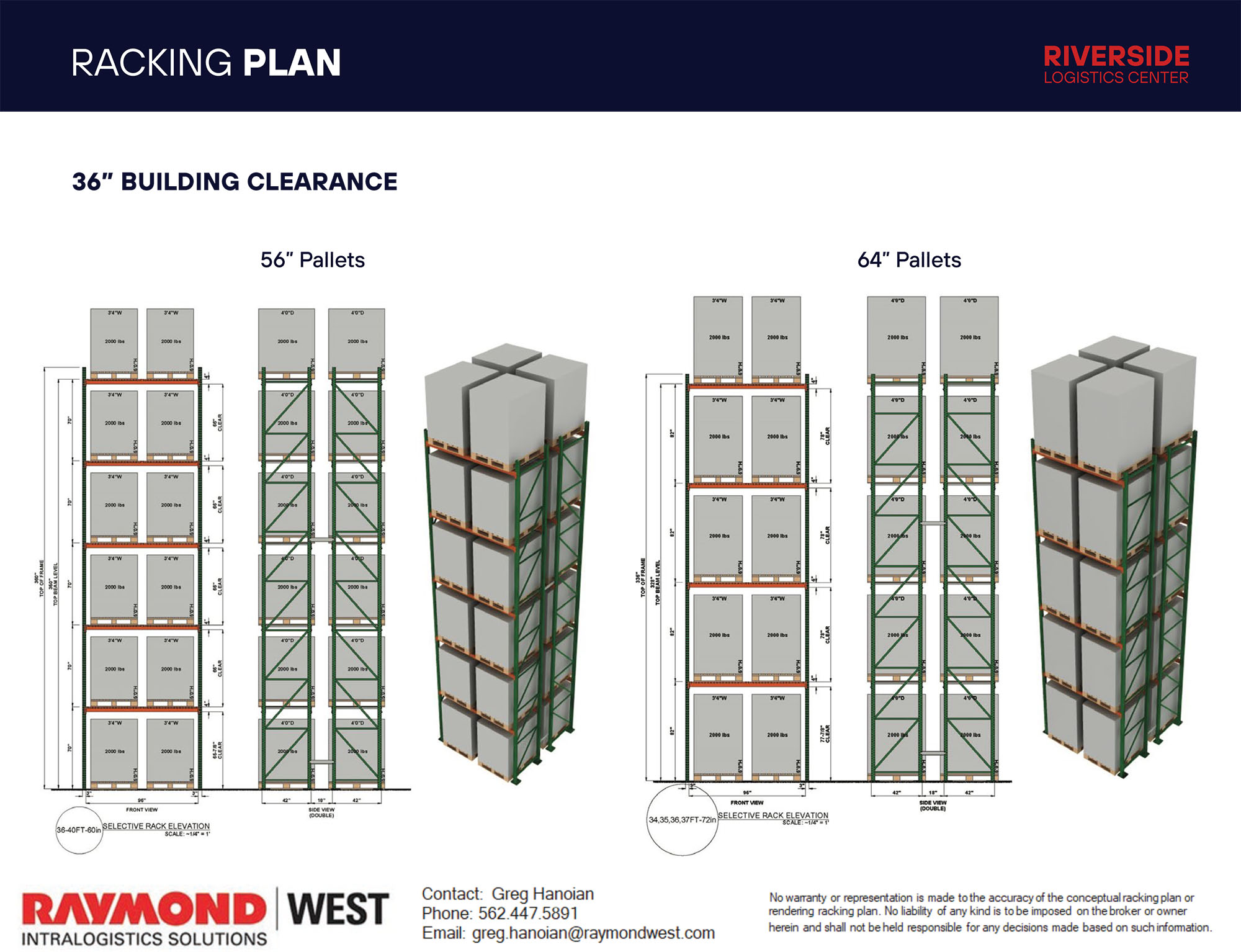 Riverside Logistics Center Racking Plan 